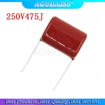 

10PCS 250V475J Pitch 25MM 250V 4.7UF 475 4700PF CBB Polypropylene film capacitor
