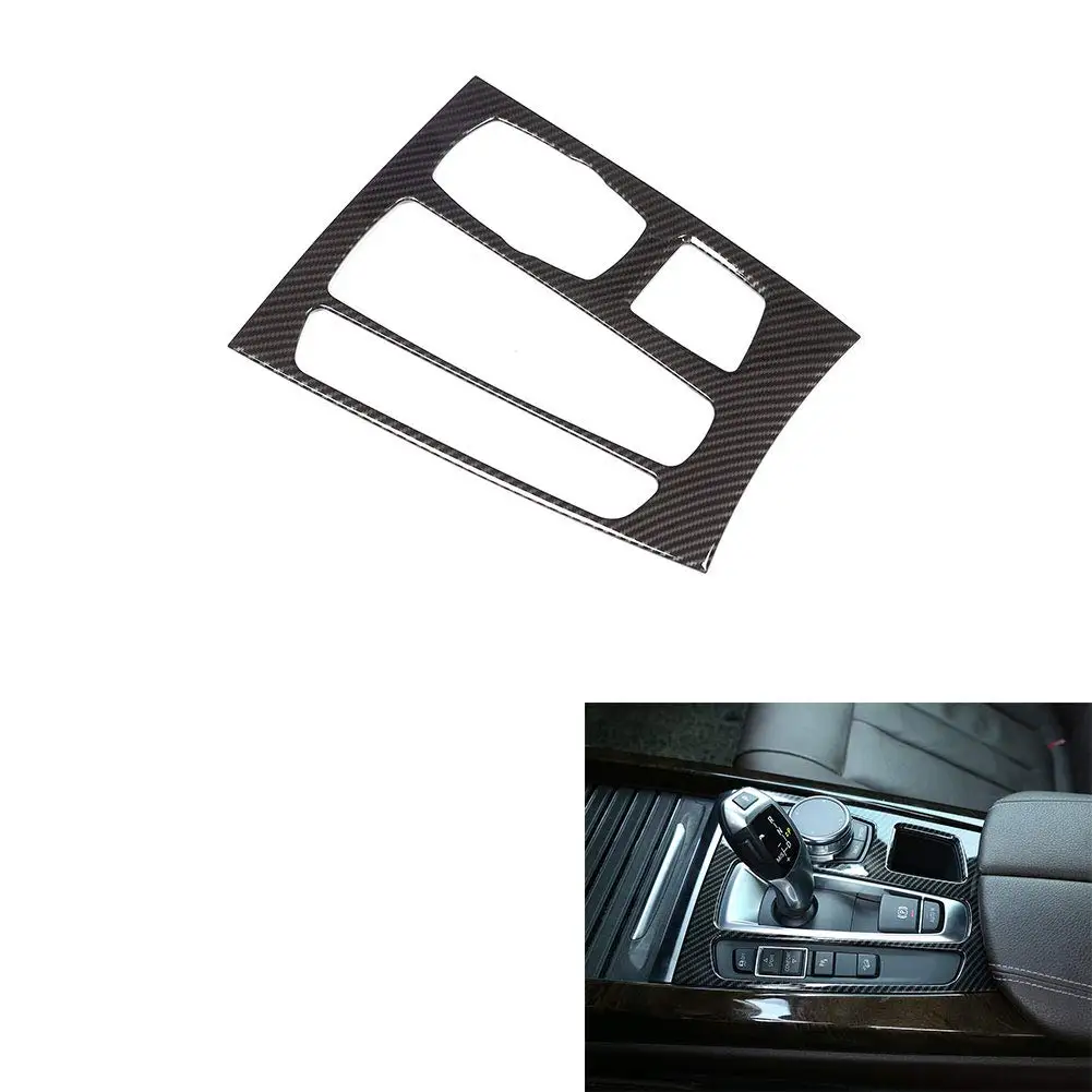 

for BMW X5/X6 2014-2018 car Carbon Fiber Style Center Shift Panel Cover Trim ABS car Interior Modification Accessories