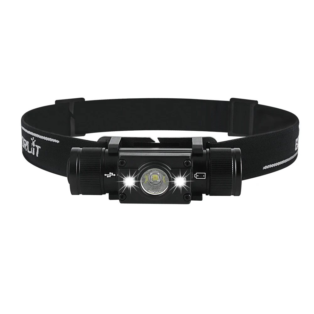 LED Headlamp 7-Modes Powerful Waterproof Headlight Type-C Rechargeable