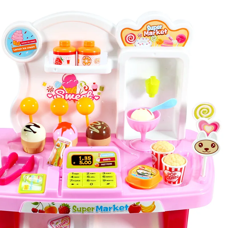  Hot Sales 1-Piece CHILDREN'S Toy GIRL'S Cooking Kitchenware Tableware Set Music Kitchen Toy Play Ho - 4000267385272