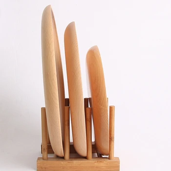 

Wooden Drainer Plate Stand Wooden Dish Plate Fold Rack Holder Stand Dry Shelf Storage Decorative Shelves Kitchen Organizer