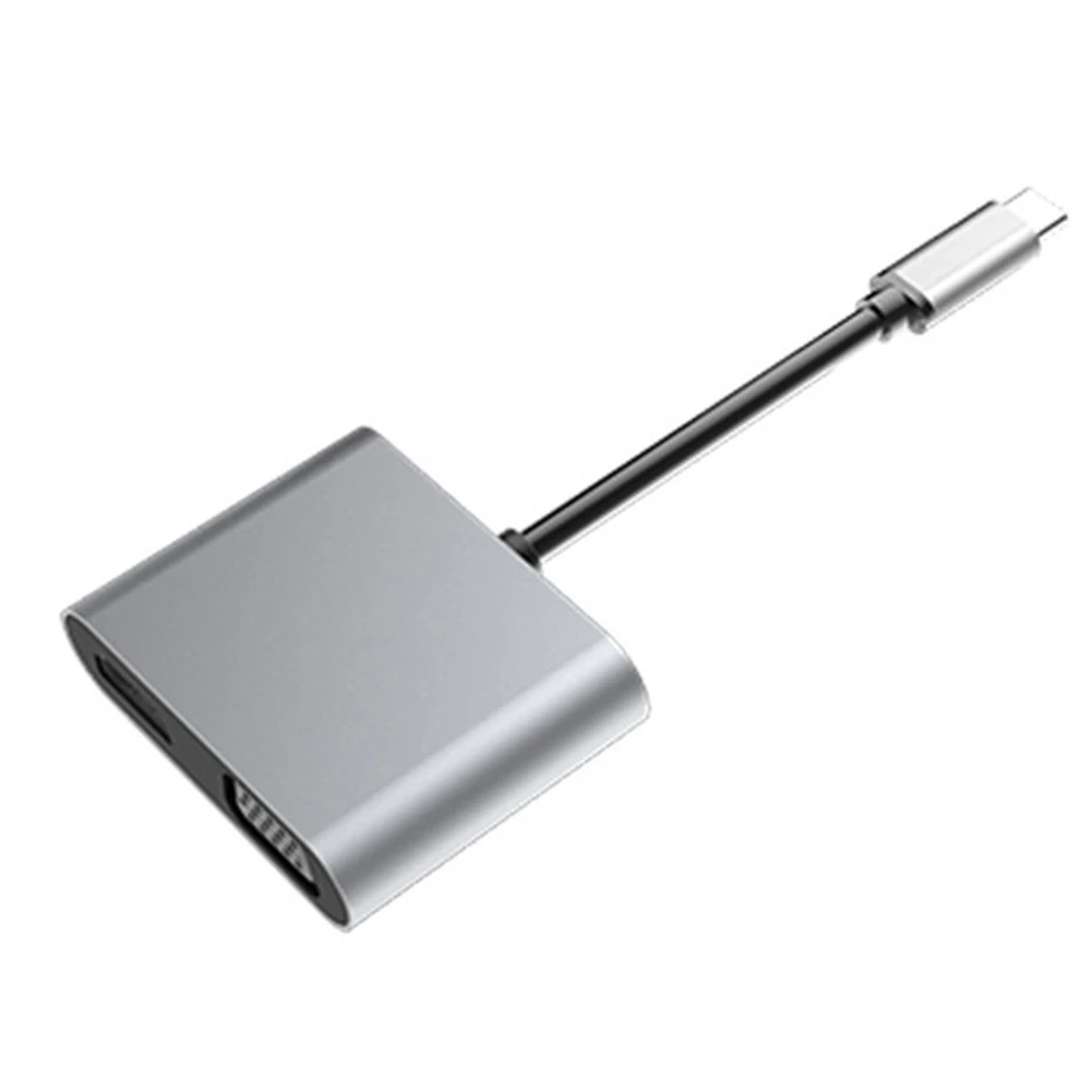 4 в 1 USB C type C к HDMI 4K VGA USB 3,0 Аудио Видео адаптер конвертер USB3.0 аудио адаптер видео адаптер