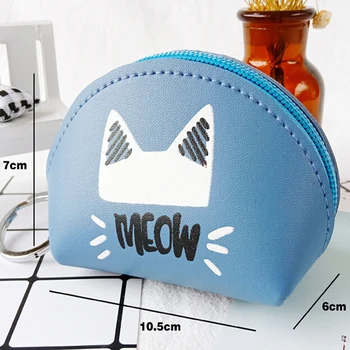 

Women Leather Small Mini Wallet Holder Zip Cute Coin Purse Clutch Handbag Card Key Money Coin Bag Coin Purses Holders