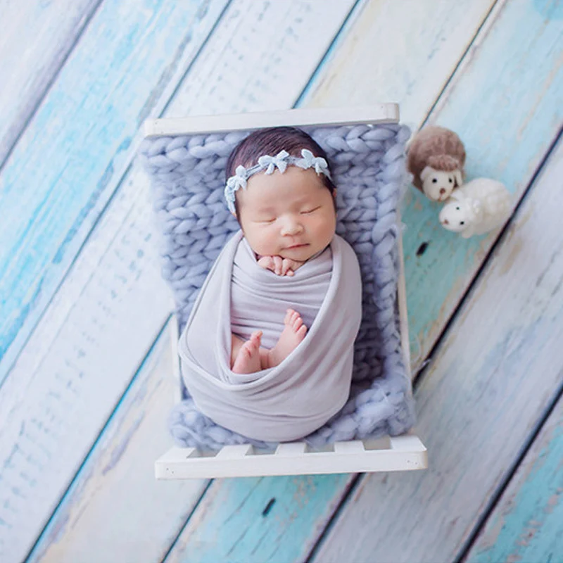 Newborn Photography Props Wood Bed Baby Photography Bed Baby Bed for Photography Wooden Prop Crib for Newborn Props Wooden Bed