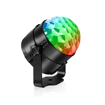 

3W RGB Disco Ball Party Stage Light Sound Activated USB Car DJ Magic LED for Kid Gifts Club Birthday Bar Christmas with Remote