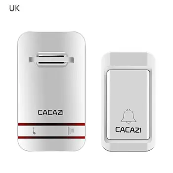 

Waterproof Wireless Doorbell Self Powered No Battery LED Door Bell US EU UK CN 831F