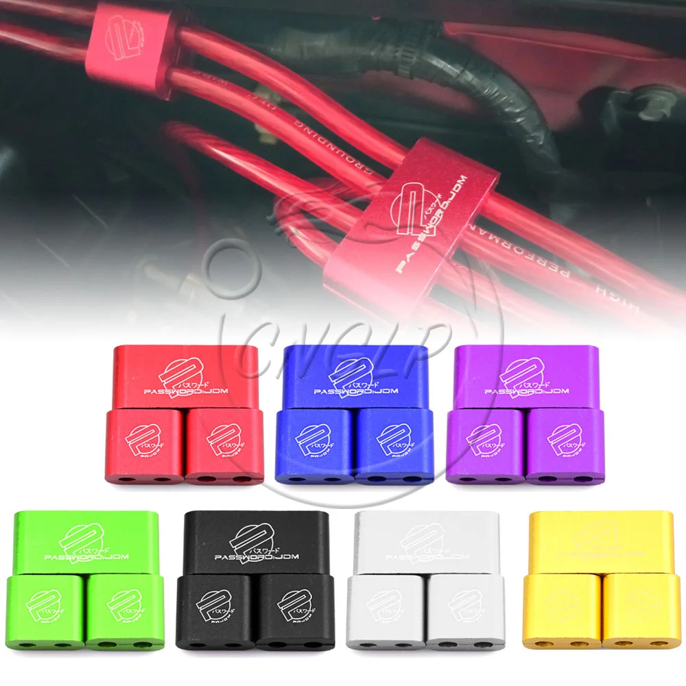 Spark Plug Clip, 3pcs/pack, JDM SPW, Password, Car Spark Plug Electrical Wire Clamp Separator Line Ignition Cable Clip, Auto Decoration