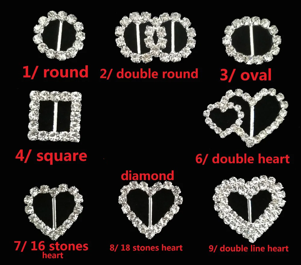 

(S0307) 10pcs/lot,10mm inner bar rhinestone buckle for invitation card or gift box ribbon slider, crystal buckle