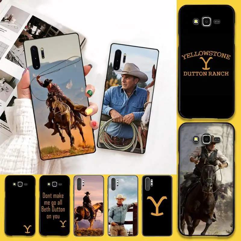 

CUTEWANAN TV show Yellowstone Dutton Ranch Phone Case Capa For Samsung Note 7 8 9 10 Lite Plus Galaxy J7 J8 J6 Plus 2018 Prime