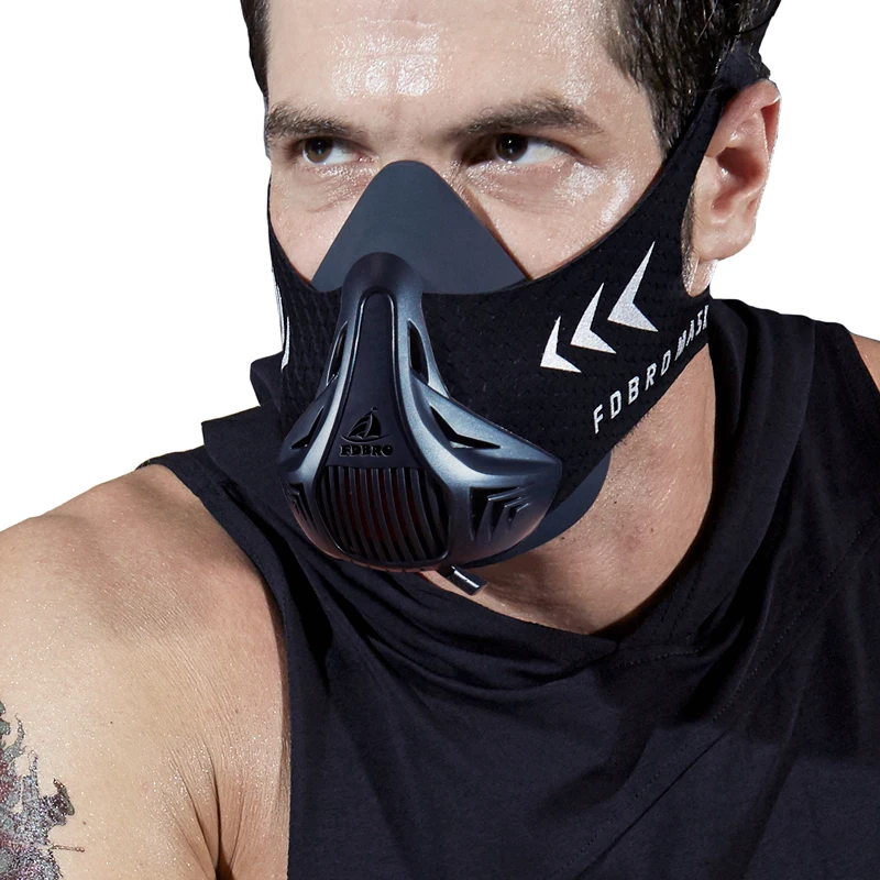 

FDBRO New Sports Running Mask Training Fitness Gym Workout Cycling Elevation High Altitude Training Conditioning Sport Masks 3.0