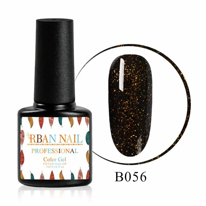 RBAN NAIL Caramel Color Nail Glitter Gel Polish oak Off UV Gel Hybrid Gel Varnishes Semi Permanent Vernis Nail Manicure - Цвет: BM30188
