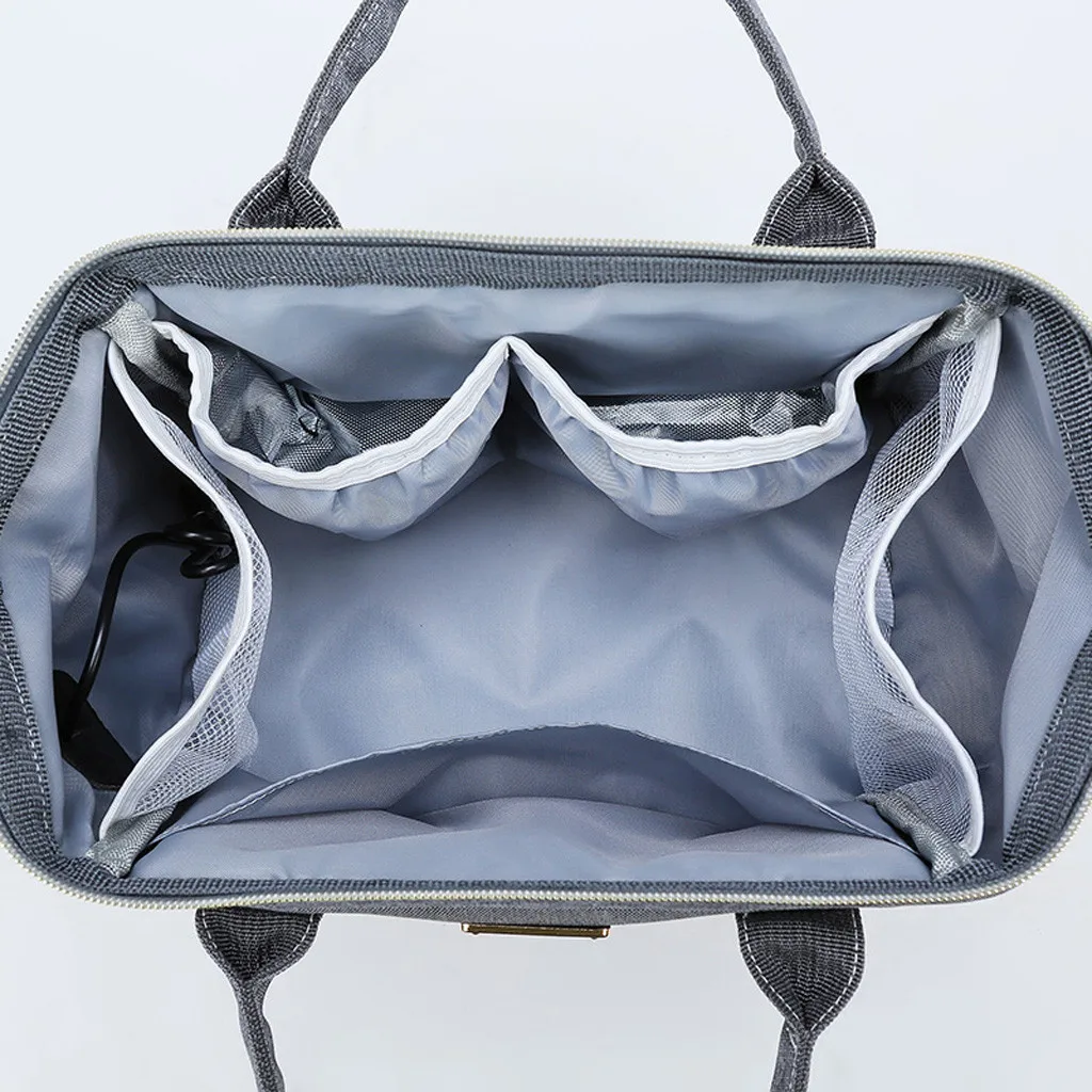 Новинка, модная женская сумка для мам, сумка для подгузников, Большая вместительная ручная сумка, заряжаемая, ткань Оксфорд, женская сумка для кормления, Jy11
