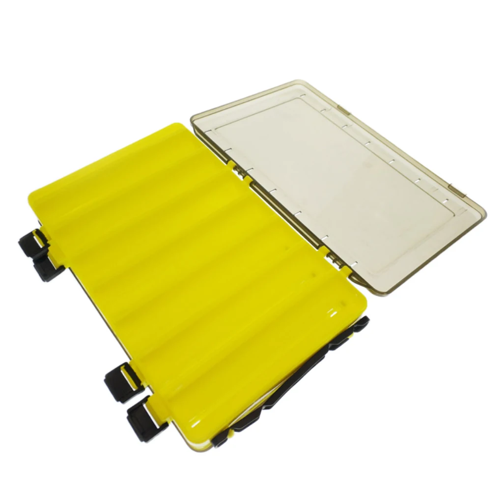 Double-Sided Fishing Lure Squid Baits Box Hook Rings Storage Box Clear Squid Jig Minnows Case Container Multipurpose Tackles Box