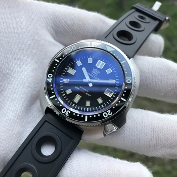 

1970 diving watch pilot watch men's 200m stainless steel diving watch C3 super luminous automatic mechanical watch men's watch