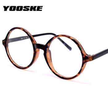 

YOOSKE Optical Glasses Men Round Eyeglasses Frames for Women Transparent Spectacles Frame