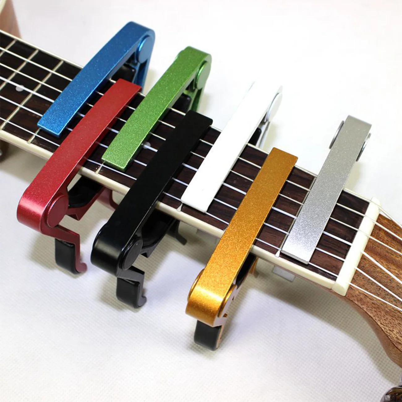 Capo-accesorios universales para guitarra, llave de cambio rápido, de aleación de aluminio, Metal, acústica, clásica, para piezas de guitarra
