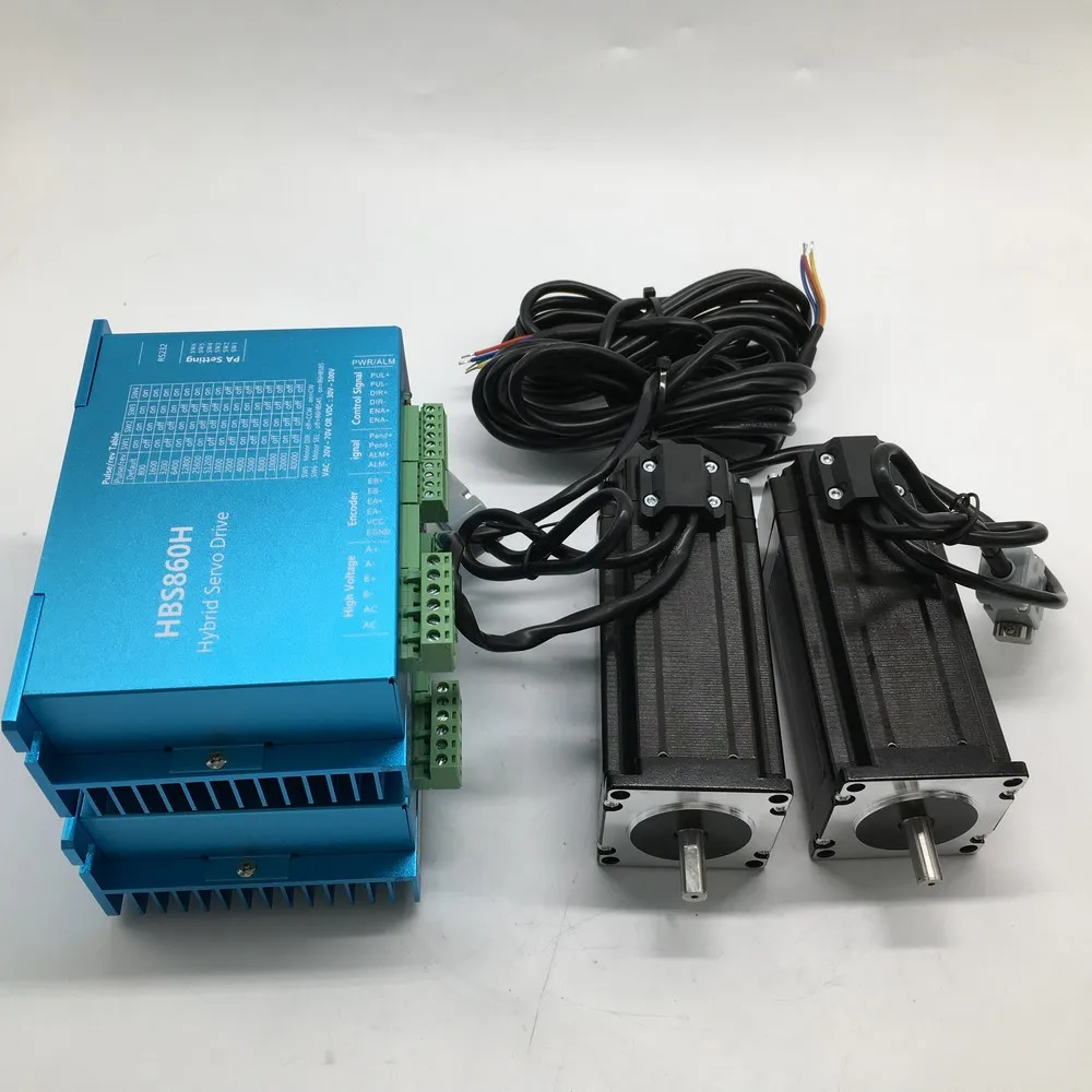 2 шт. NEMA23 57 мм 3Nm 430Oz-in AC/DC шаговый двигатель с замкнутой обратной связью Мотор