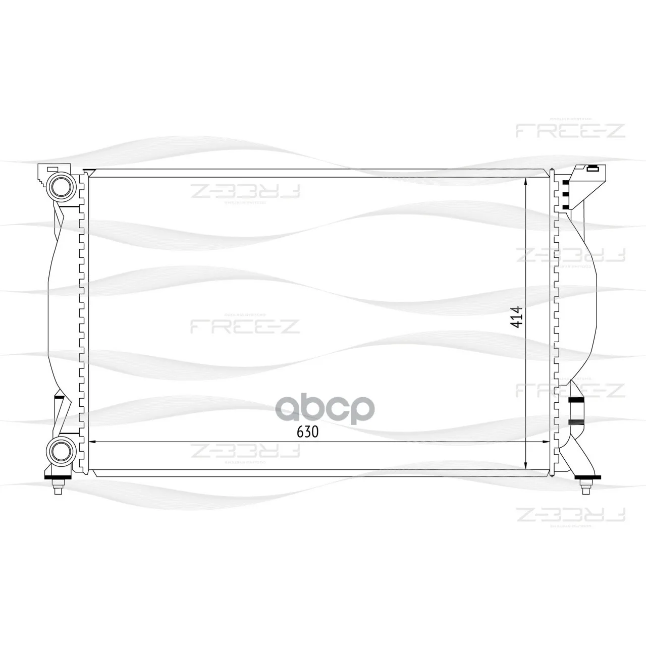 Радиатор Системы Охлаждения Audi A4 00- FREE-Z арт. KK0104