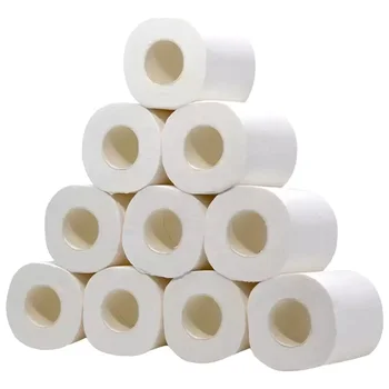

20Pcs Home Bath Paper Bath Toilet Roll Paper White Toilet Roll Tissue Roll 3Ply Paper Towels Tissue