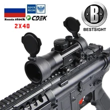 B BESTSIGHT 2x40 голографический прицел тактический зеленый красный точечный прицел охотничьи прицелы подходит 11 мм/20 мм рейку