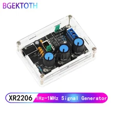 Функция генератор сигналов DIY Kit синус/треугольник/квадратный выход 1 Гц-1 МГц генератор сигналов Регулируемая частота черный XR2206