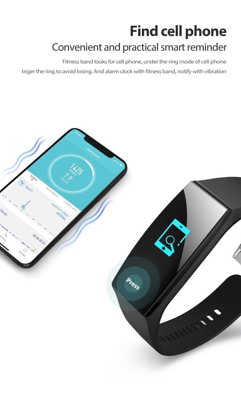 Bluetooth Смарт-Браслет фитнес-Спорт трекер Шагомер пульсометр Монитор артериального давления Смарт-часы умный Браслет QW18
