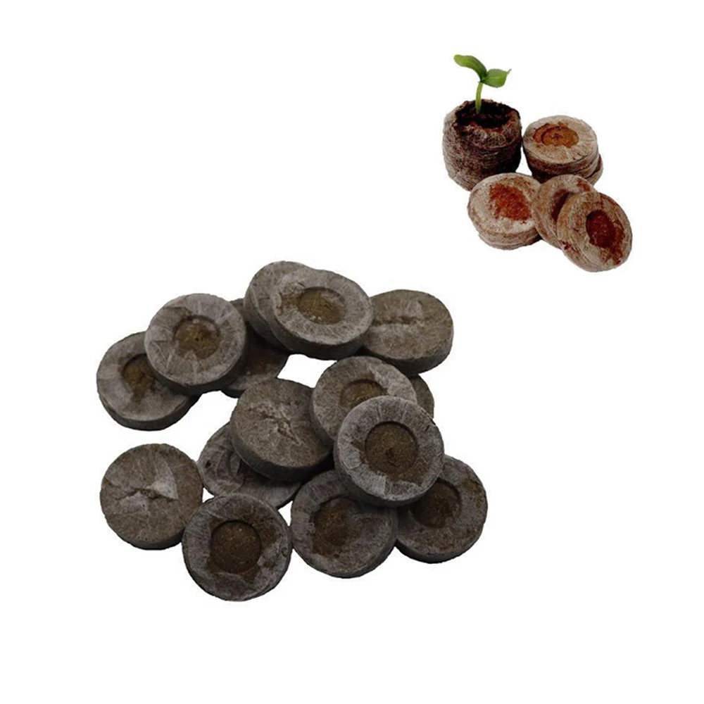 Nursery Soil Block 5PCS Seed Migration Condense Garden 3*3*1CM Convenient Plant Planting Flowers Cultivate Peat Block