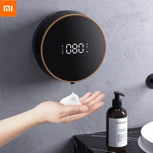 Dispenser di sapone Xiaomi Dispenser di sapone liquido da parete ricarica USB induzione infrarossa sensore da cucina intelligente rondella per mani disinfettante per le mani