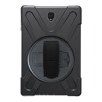 

Heavy Duty Shockproof Case Cover for Samsung Galaxy Tab S4 10.5 Inch 2018 Tablet SM-T830/T835/T837 with Kickstand/ Hand Strap/ S