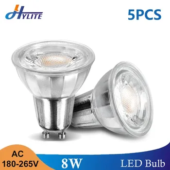 

5Pcs LED GU10 Bulb AC 180-265V 8W SMD Spotlight Warm Cold White Lampada Decoration Home Indoor Lighting