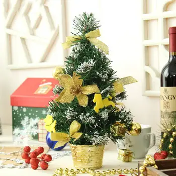 

30x17cm Romantic Christmas Potted Plant Christmas Tree for Home Bar Shop Decor Xmas Luxury Tabletop Warm Atmosphere Decor