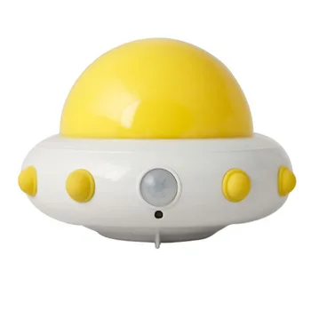 

1Pc Creative Fashion Shape Bedside Lamp Night Light Glowing Desktop Ornaments (Yellow)