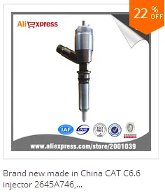Абсолютно, сделано в Китае, инжектор CAT 2645A747, 3200680 инжектор общей топливной системы 320-0680, костюм для двигателя гусеницы C4.4
