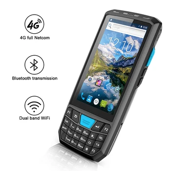 

2019 Hot New Handheld Pda 1D/2D Barcode Scanner with Display 4G WIFI GPS Bluetooth NFC RFID/WIRELESS for Warehouse Free Shipping