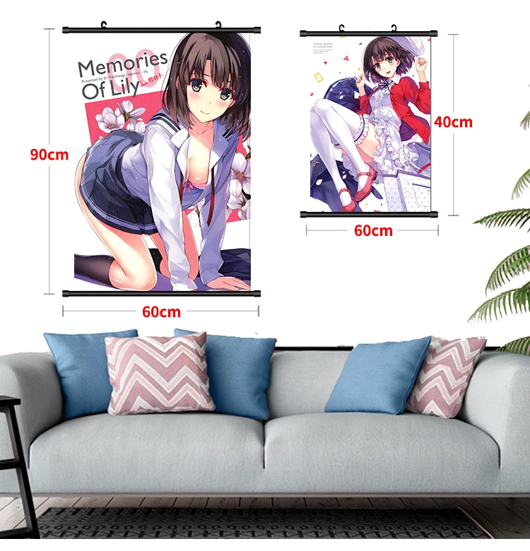 genshin impact furina Anime HD Posters Home Decor Wall Scrolls Otaku  60X90cm D12