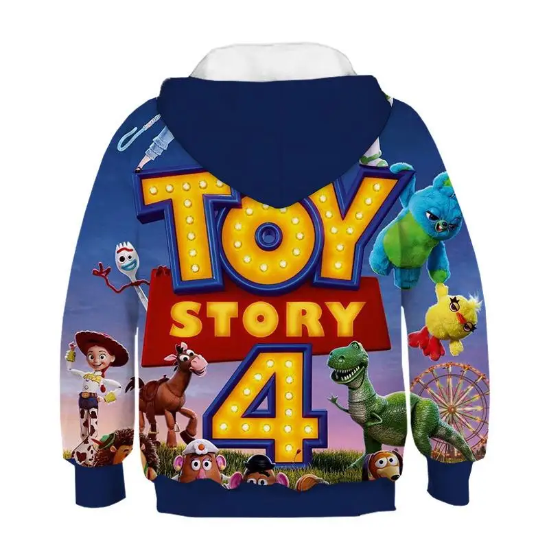 Новинка года; детская толстовка с объемным рисунком из мультфильма «Toy Story 4 Woody»; симпатичное худи с 3D принтом для мальчиков и девочек; детская одежда с героями мультфильмов; Толстовка