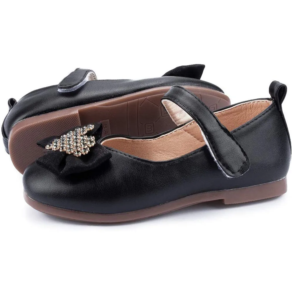 Короткие туфли принцессы для маленьких девочек; сезон осень; повседневная обувь с бантом и стразами для малышей; детская обувь; Sapato Infantil; Новинка