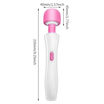 AV Vibrator Magic Wand Body Massager Clitoral Nipple Stimulator Muscle Relaxation Female Masturbator Erotic Sex Toys for Couple 6