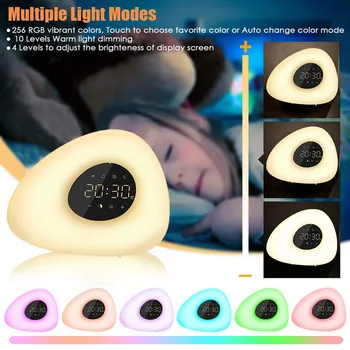 

Alarm Clock Wake Light With Sunrise Simulation Alarm Clock And Sunset Simulation Sleep Light 1PC Sunrise Alarm Clock 2020