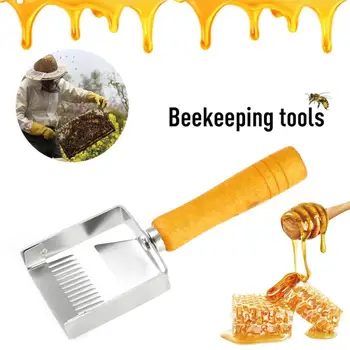 

Beekeeping Tools beehive Honey cutter Uncapping Scraper Plastic handle Honeycomb Scraper Equipment Uncapping knife Fork Shovel