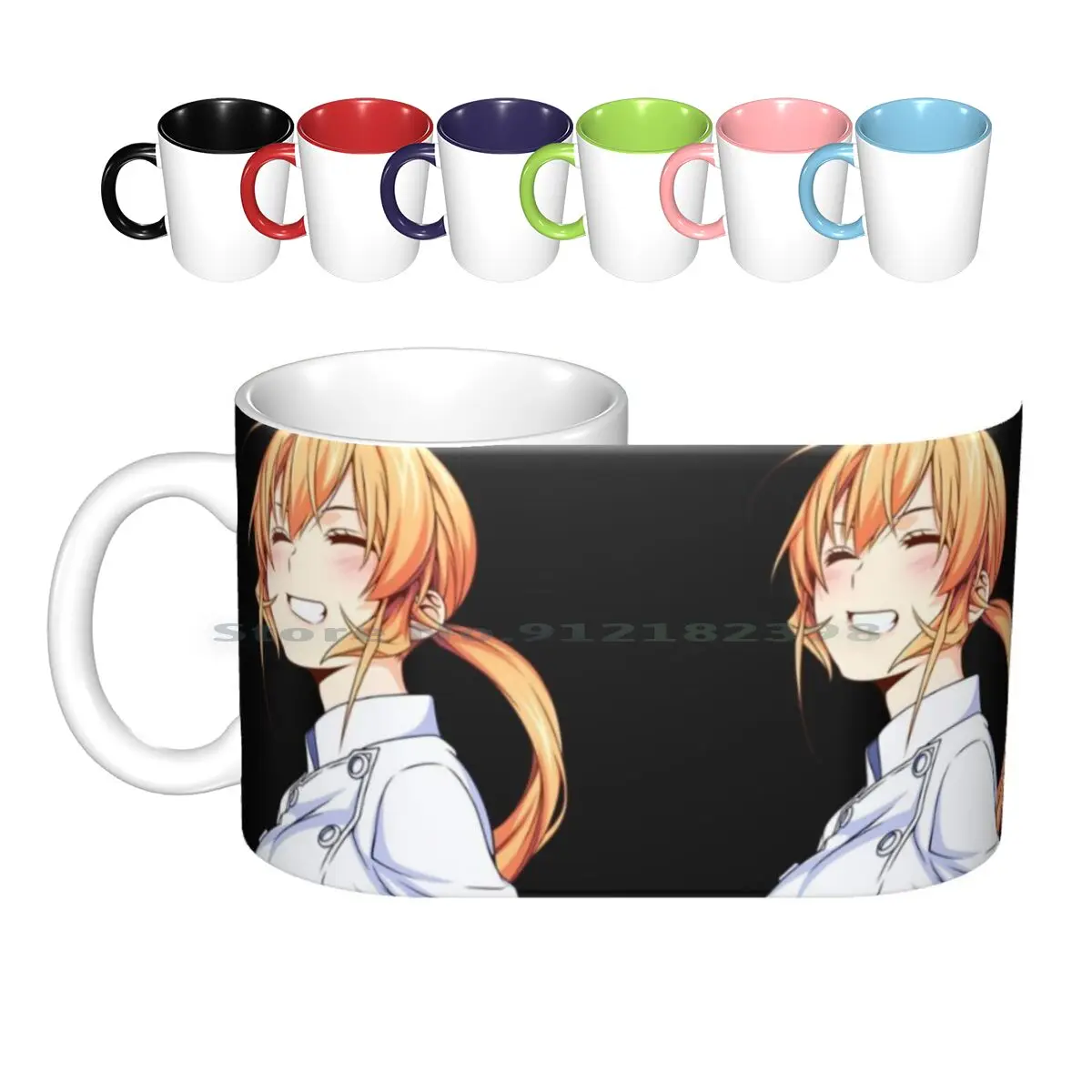 Erina Nakiri Kawaii Food Wars Tazze In Ceramica Tazze Da Caffè Tazza Da Tè Al Latte Food Wars Food Wars Anime Erina Nakiri Yukihira Manga Food