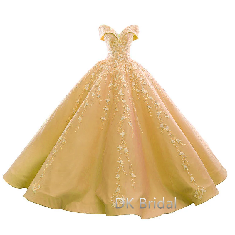 Милое бальное платье с цветами, пышные платья, роскошное платье с открытыми плечами и аппликацией, платье для светской львицы, Vestido de 15 anos