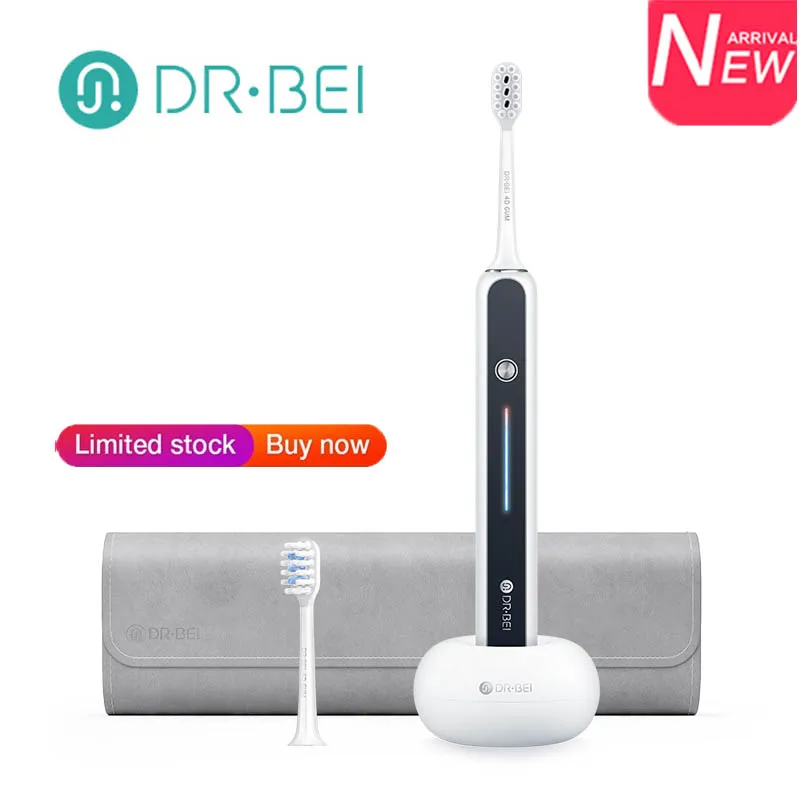 

Original DR.BEI S7 Waterproof Sonic Rechargeable Electric Toothbrush Portable Rechargeable Wireless Adult Ultrasonic Tooth Brush
