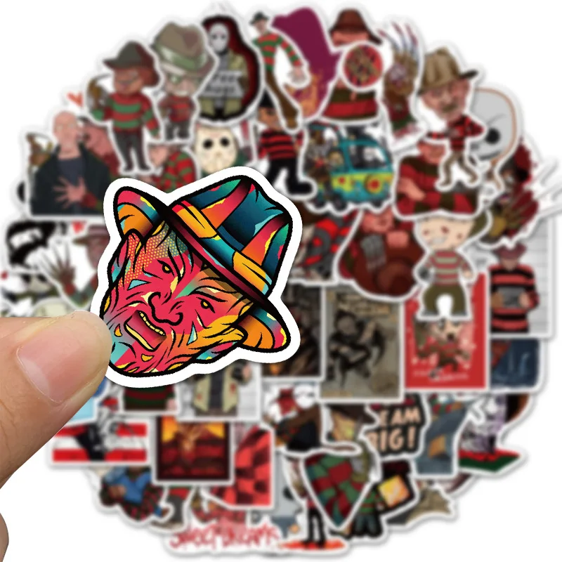 A3604 Patchfan 50 шт в наборе с рисунком из фильма ужасов виде персонажа кролика наклейки