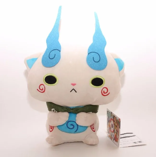 25 см срезанная Мода Komasan Мягкие плюшевые игрушки кукла животных Yokai часы Домашние животные подарок на Рождество, Хэллоуин ребенок