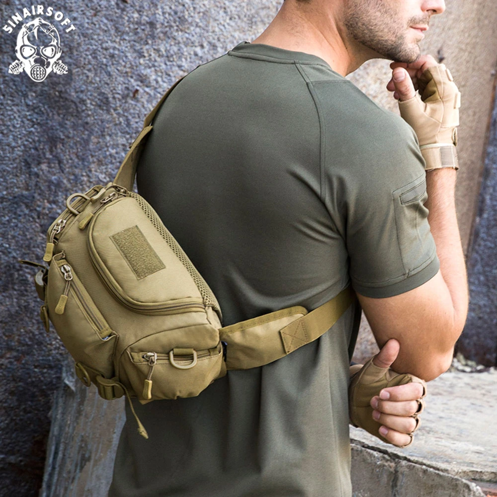 

SINAIRSOFT Multifunction Tactical Waist Bag Military Camouflage Dual-use Bag Outdoor Riding Sports Climbing Messenger Bag RS0302