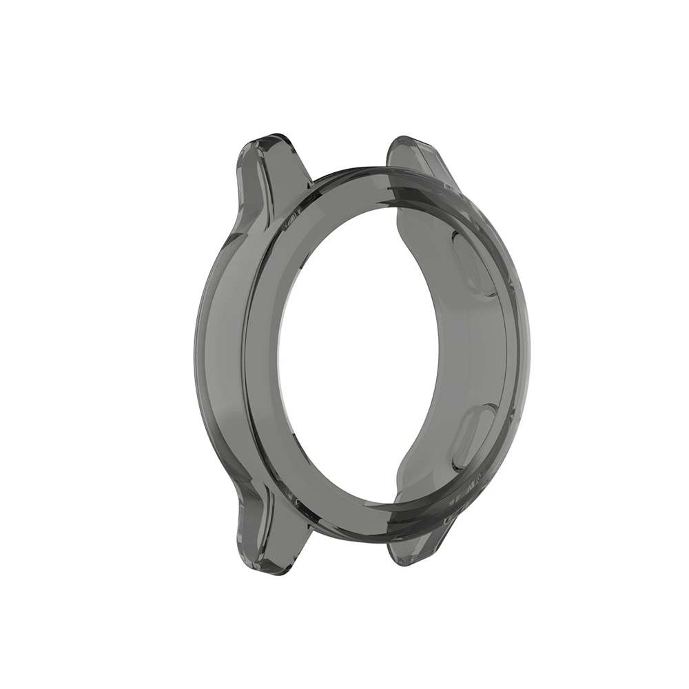 Ультра-тонкий чистый ТПУ защитный чехол для часов Garmin vivoactive 4 для Garmin Active аксессуары для умных часов - Цвет: Transparent Black