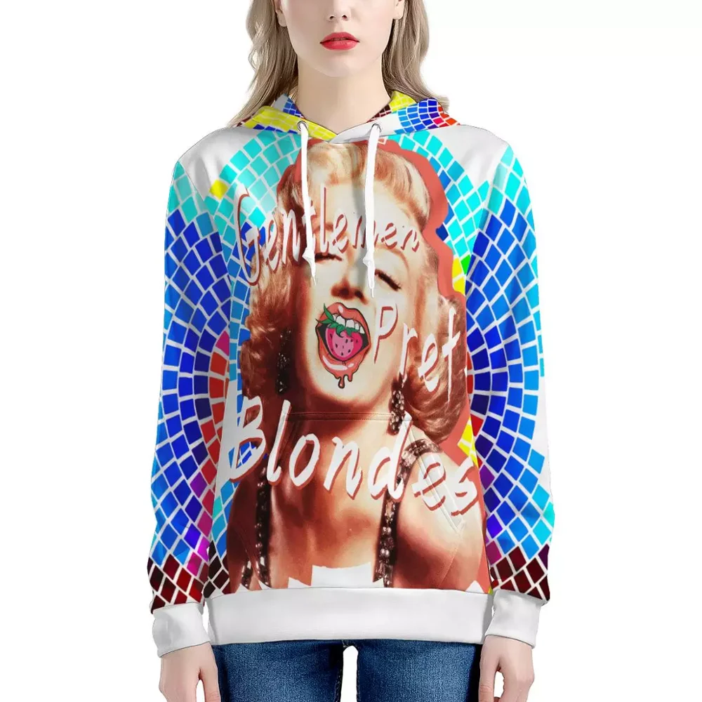 Женская Толстовка Оверсайз WHEREISART Черная с принтом королевы в Африканском и