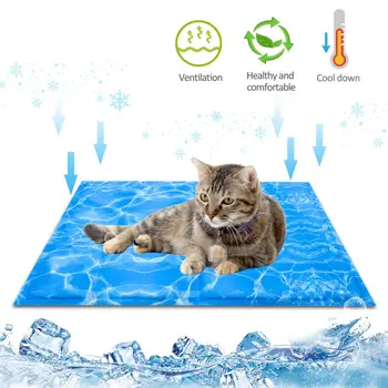

Pet Cooling Mat Dog Self Cooling Pad Removable Washable Human Cats Cooling Pad Cushion For Summer
