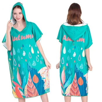 

Women Towel Surf Bathrobe /Changing Robe Bath Towel Outdoor Hooded Beach Towel Poncho Bathrobe /Beach Swimsuit